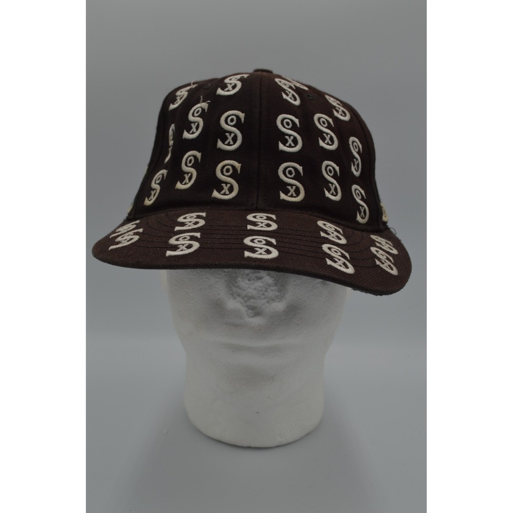 Twins Enterprise Mens Brown Baseball Cap Chicago White Sox Embroidered Logo